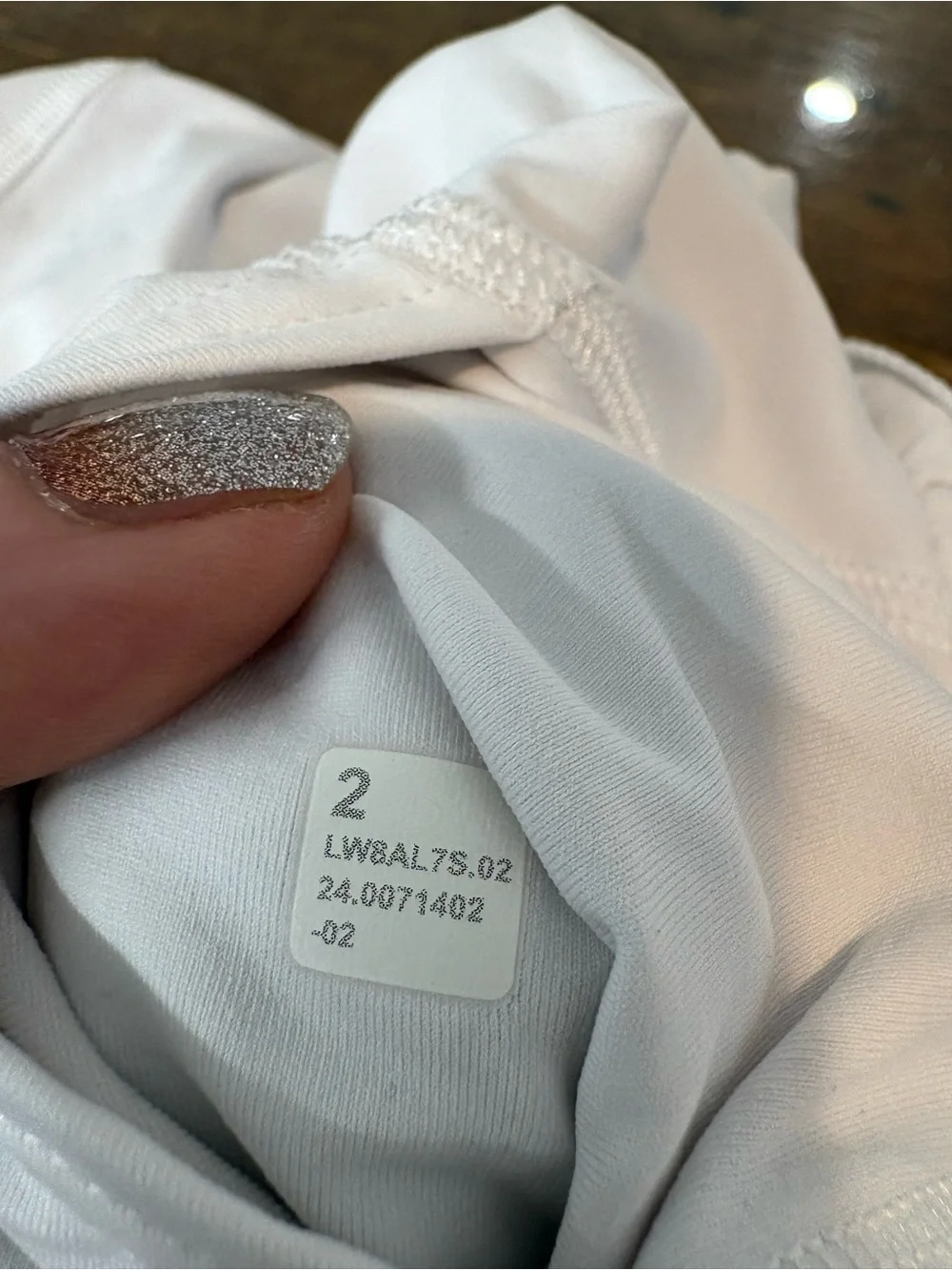 Lululemon White Sz 2, narrow waistband tennis skirt